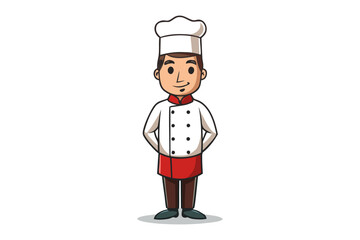Culinary Craftsmanship: A cheerful culinary professional stands confidently, embodying the essence of gastronomic excellence.