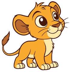 Obraz premium one cub smiling