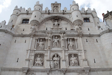 santa maria archway in burgos in spain 