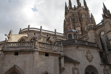 gothic cathedral in burgos in spain 