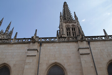 gothic cathedral in burgos in spain 
