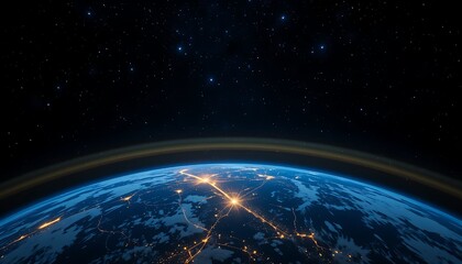 planet earth with space