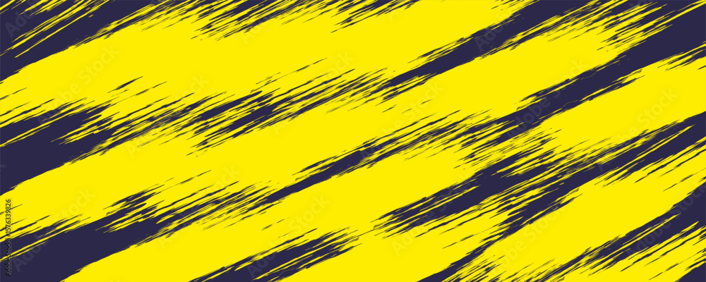 Poster halftone dots gradient grunge texture background yellow and dark blue color pattern. dot pop art com