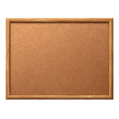 Cork Board: The photo captures an empty cork board, its natural cork texture framed in warm wood. Ideal for pinning notes, reminders, ideas, and creative projects.