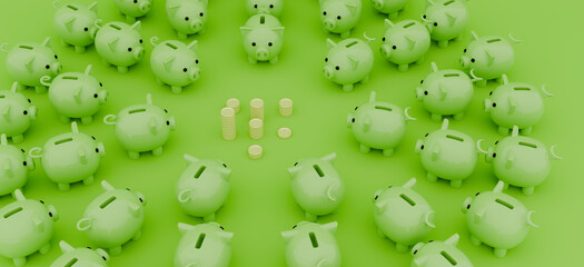 Piggy Bank Savings Concept