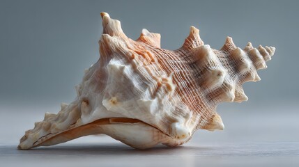 Beautiful seashell close up marine life ocean nature summer vacation concept
