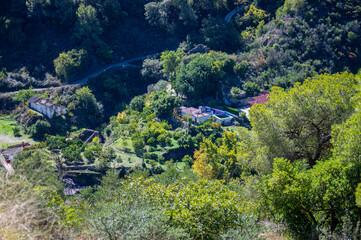 Panoramic view of Central San Pascual hydroelectric plant, Yunquera, Spain 