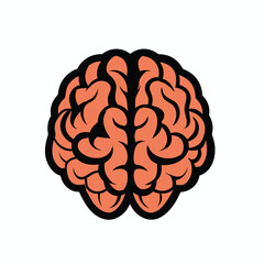 Stylized illustration of a human brain 