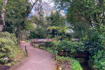 The Atlantic Botanic Garden offers amazing landscapes filled with lush greenery, native flora, and serene walking paths in Gijon, Asturias, Spain © Vitali
