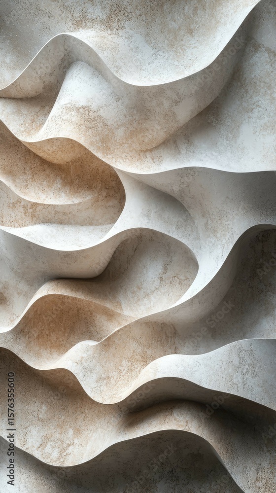 Poster textured wavy background with neutral tones abstract design