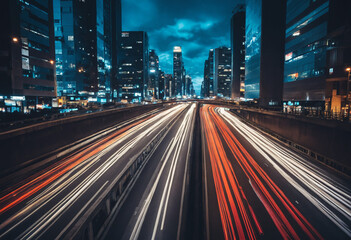 Fototapeta premium traffic at night