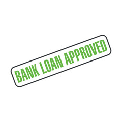 Bank Loan Approved Letter Rubber Stamp Template
