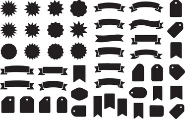 
Set of vintage label and badges shape collections. Vector illustration. Black template for patch, insignias, overlay. Safety and security.

