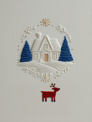 christmas tree and house
