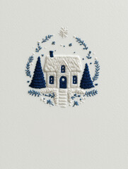 house in the snow