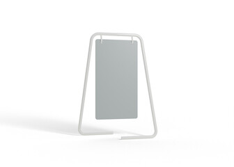 Board Hanger Mockup with Simple Frame for Logo Display
