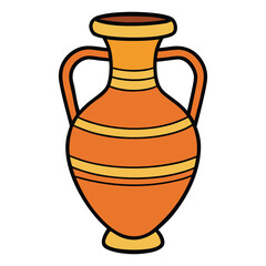 An Askos pottery vase, shaped like a small jug with a spout and handle, was used in ancient Greece for pouring liquids, blending art with practical design.
