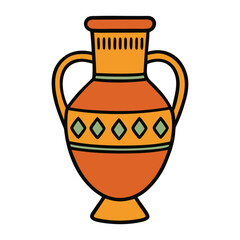 An Askos pottery vase, shaped like a small jug with a spout and handle, was used in ancient Greece for pouring liquids, blending art with practical design.
