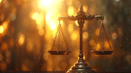 Law firm branding backdrop with monogrammed scales, minimalist design, and muted legal tones.