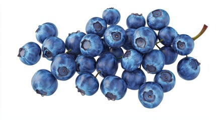 Fresh blueberries grouped together, showcasing vibrant color and natural beauty, ideal for health and culinary themes.