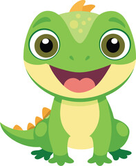 Fototapeta premium Happy Cartoon Frog