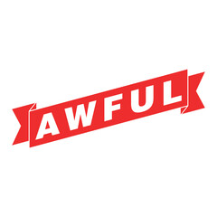 Awful Letter Rubber Stamp Template Design