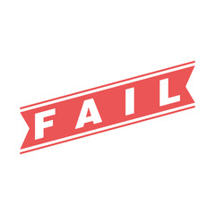 Fail Letter Rubber Stamp Template Design
