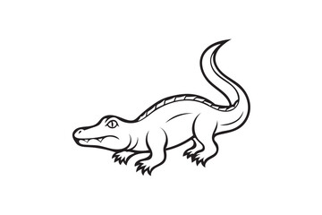 Crocodile silhouette. (1)