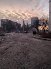 Northern Kharkiv, Ukraine. Traces of war