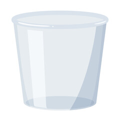 透明のカップのイラスト