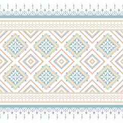 Geometric pattern background repeated shape and border. for decoration, home decor, textile, fabric, clothing, background. flower pattern.