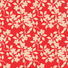 Exotic hand drawn flowers, seamless patterns with floral for fabric, textiles, clothing, wrapping paper, cover, banner, home decor, abstract backgrounds