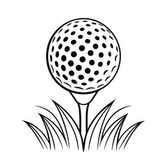 golf ball vector illustration