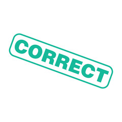 Correct Letter Rubber Stamp Template Design