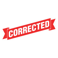 Fototapeta premium Corrected Letter Rubber Stamp Template Design