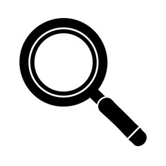 Simple Magnifying Glass Logo Icon Vector Illustration
