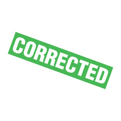 Corrected Letter Rubber Stamp Template Design