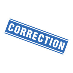 Correction Letter Rubber Stamp Template Design