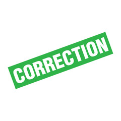 Correction Letter Rubber Stamp Template Design