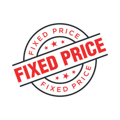 Fixed Price Letter Rubber Stamp Template Design