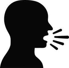 COPD vector icon. person coughing icon