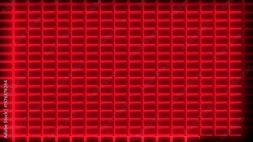 Poster abstraction neon moving up screen save on black background.