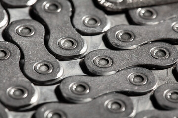 bicycle chain macro closeup detail