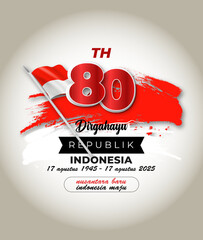 Indonesian Independence Day Greeting Card 2025
