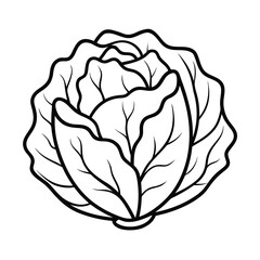 cabbage leave clipart isolated