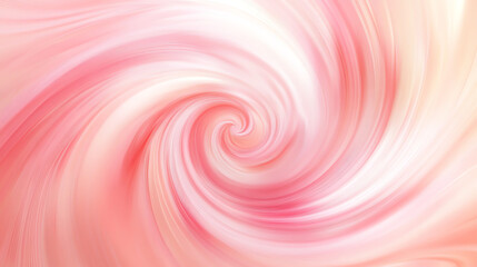 Abstract swirl in pink and soft peach, delicate pastel background