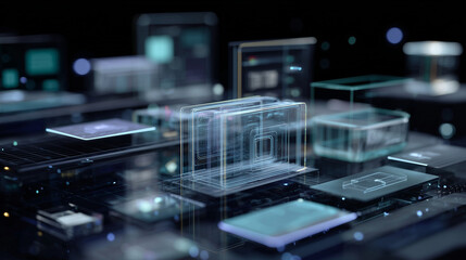 Abstract UI Holograms &ndash; Digital Interface Design

