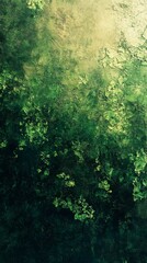 Fototapeta premium Abstract Green Texture Painting with Light and Shadow