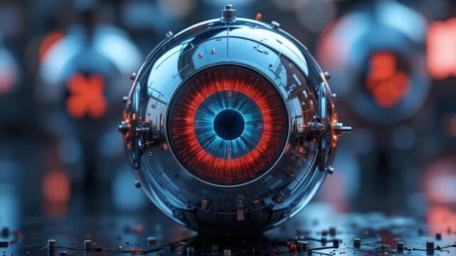 Futuristic Holographic Interface 4K - Sci-Fi Control Panel for Tech Visualizations, UI Design & Cyberpunk Films  