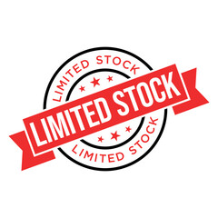 Limited Stock Letter Rubber Stamp Vector Design Template